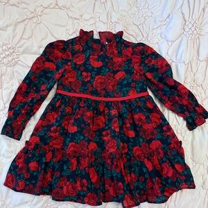 THE HOLIDAY FRILLS DRESS - Janie and Jack in Dark Marine Rose. Size 3